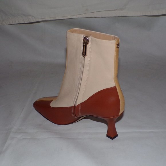 SOLD SAM EDELMAN Liza Colorblock Booties Ankle Boots 7 - Picture 13 of 16